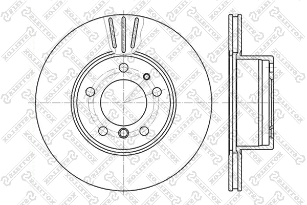 Disque de frein STELLOX 6020-1519V-SX