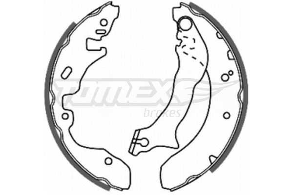Jeu de mâchoires de frein TOMEX Brakes TX 20-84