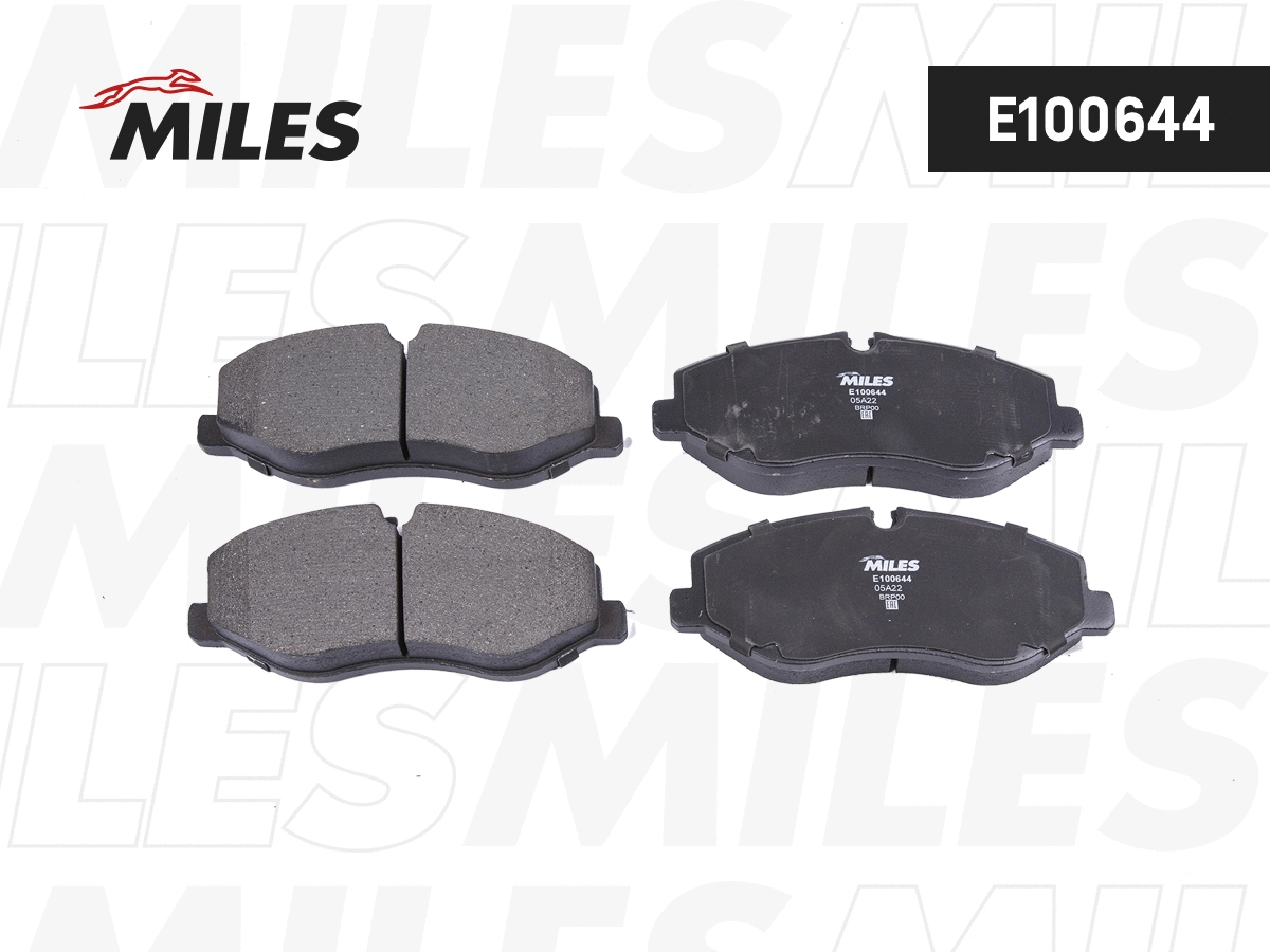 Kit de plaquettes de frein, frein à disque MILES E100644