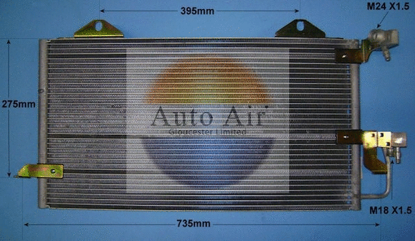 Condenseur, climatisation AUTO AIR GLOUCESTER 16-4883