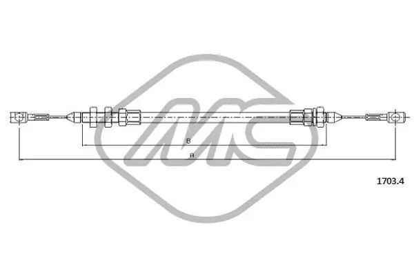 Câble d'accélération Metalcaucho 81524