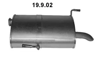 Silencieux arrière EBERSPÄCHER 19.9.02