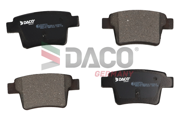 Kit de plaquettes de frein, frein à disque DACO Germany 322573