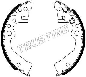 Jeu de mâchoires de frein TRUSTING 067.206