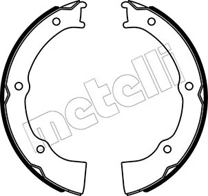 Jeu de mâchoires de frein, frein de stationnement METELLI 53-0500