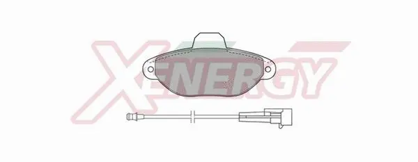 Kit de plaquettes de frein, frein à disque AP XENERGY X40517
