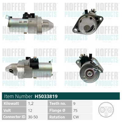 Démarreur HOFFER H5033819