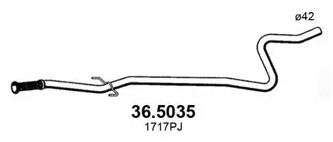 Tuyau d'échappement ASSO 36.5035