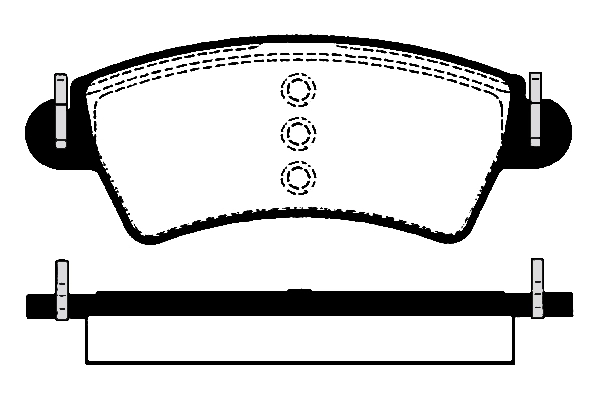 Kit de plaquettes de frein, frein à disque Technika 01545