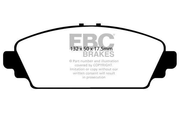 Kit de plaquettes de frein, frein à disque EBC Brakes DP21544