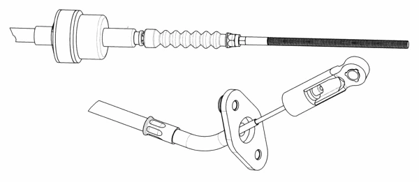 Tirette à câble, commande d'embrayage CEF FA01228