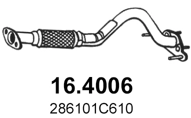 Tuyau d'échappement ASSO 16.4006