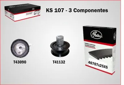 Kit de courroie crantée GATES-BR KS107