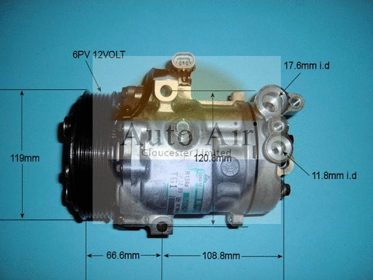 Compresseur, climatisation AUTO AIR GLOUCESTER 14-1512