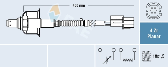 Sonde lambda FAE 77706