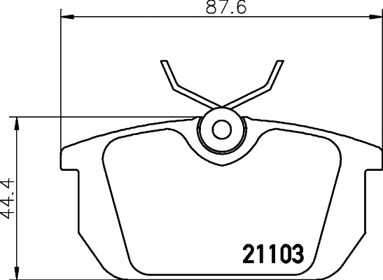 Kit de plaquettes de frein, frein à disque COBREQ N-824