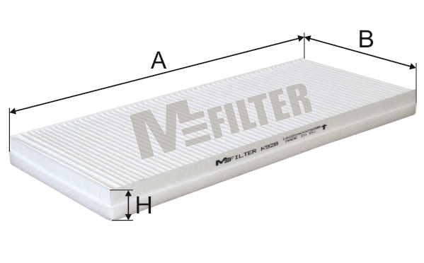 Filtre, air de l'habitacle MFILTER K 928