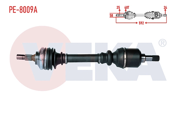 Arbre de transmission VEKA PE-8009A