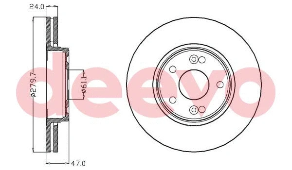 Disque de frein DEEVO BD14360