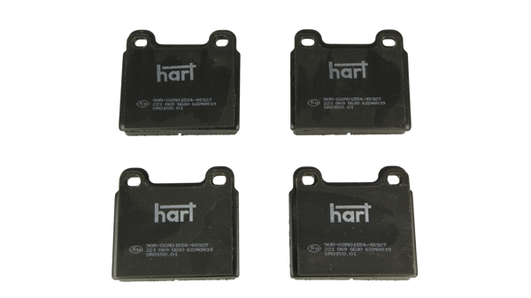 Kit de plaquettes de frein, frein à disque HART 221 069