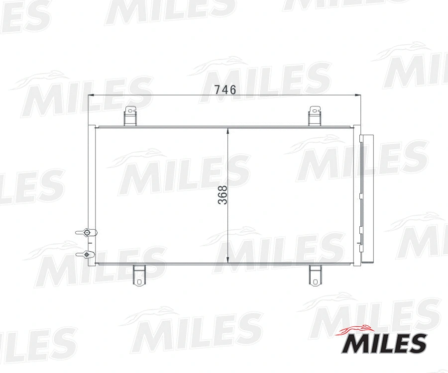 Condenseur, climatisation MILES ACCB051