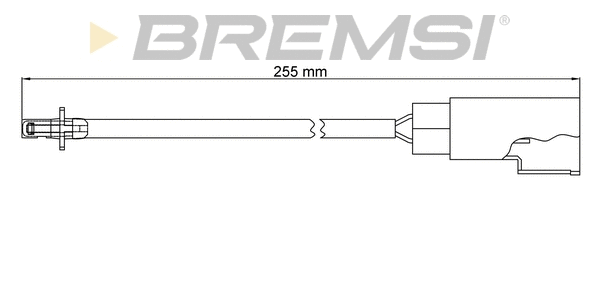 Contact d'avertissement, usure des plaquettes de frein BREMSI WI0400