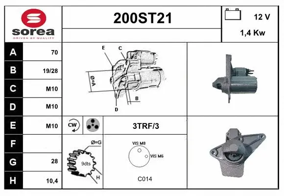 Démarreur STARTCAR 200ST21