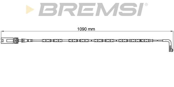 Contact d'avertissement, usure des plaquettes de frein BREMSI WI0613
