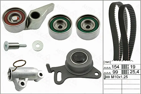 Kit de courroie crantée AUTEX 702818