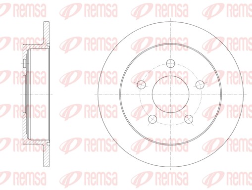 Disque de frein REMSA 6719.00