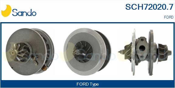 Groupe carter, turbocompresseur SANDO SCH72020.7