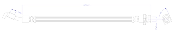 Flexible de frein JURATEK JBH1404R