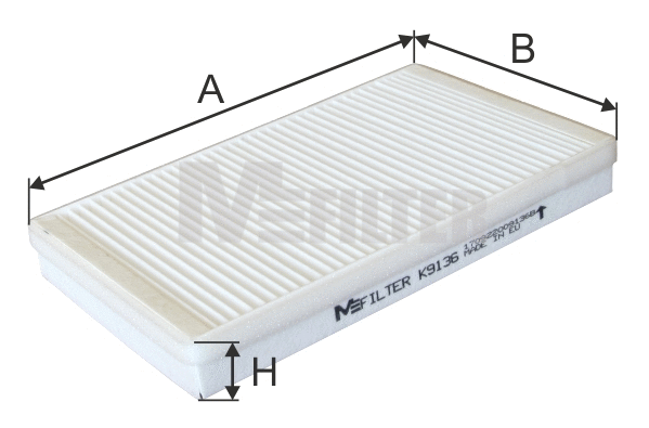 Filtre, air de l'habitacle MFILTER K 9136