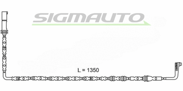 Contact d'avertissement, usure des plaquettes de frein SIGMAUTO WI0680