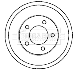 Tambour de frein BORG & BECK BBR7117