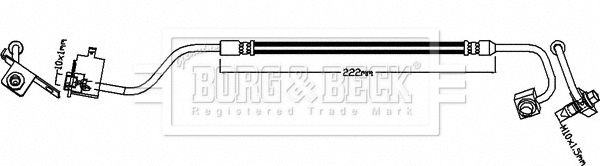 Flexible de frein BORG & BECK BBH8629