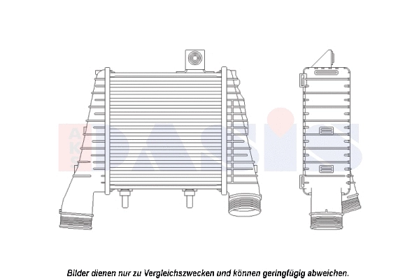 Refroidisseur d'air de suralimentation AKS DASIS 487035N