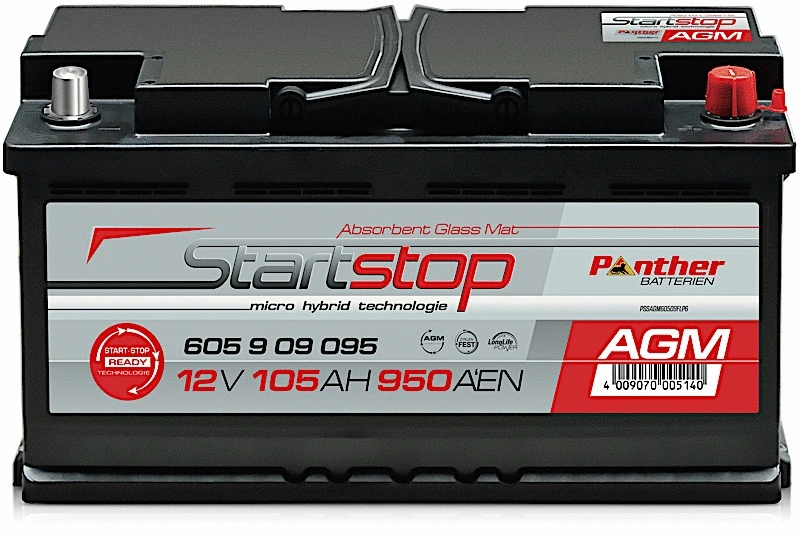 Batterie de démarrage PANTHER-BATTERIEN SB.605909095n