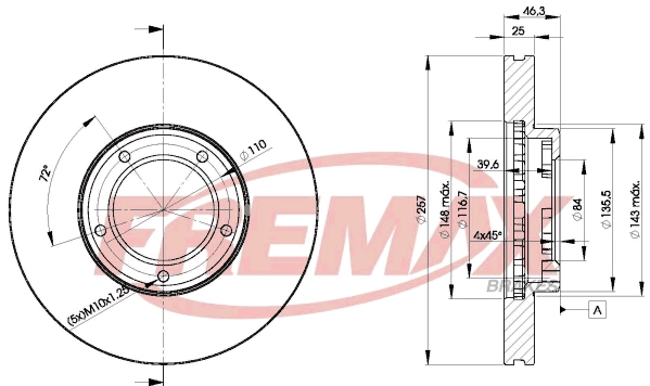 Disque de frein FREMAX BD-5180