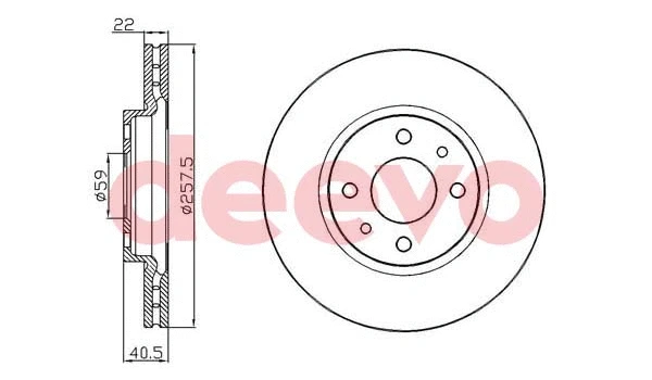 Disque de frein DEEVO BD28300