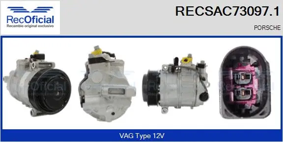 Compresseur, climatisation RECOFICIAL RECSAC73097.1