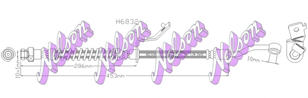 Flexible de frein KAWE H6832