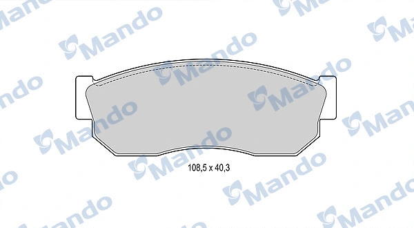 Kit de plaquettes de frein, frein à disque MANDO MBF015816
