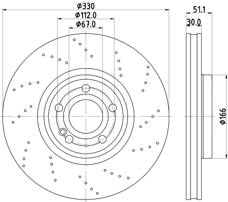 Disque de frein MINTEX MDC2946C
