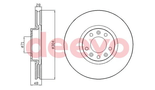 Disque de frein DEEVO BD24940