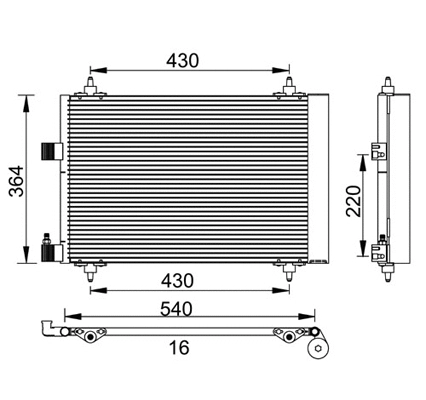 Condenseur, climatisation PowerMax 7110110