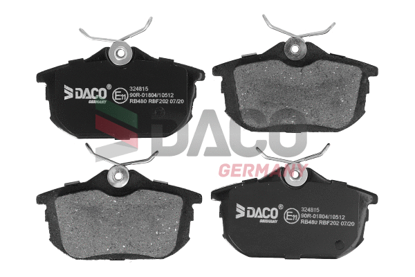 Kit de plaquettes de frein, frein à disque DACO Germany 324815