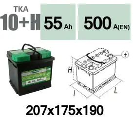 Batterie de démarrage Technika TKA10+H