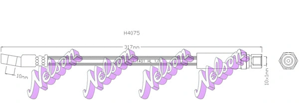 Flexible de frein KAWE H4075