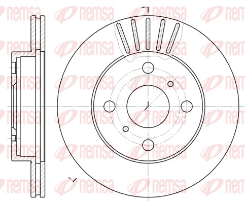 Disque de frein REMSA 6618.10
